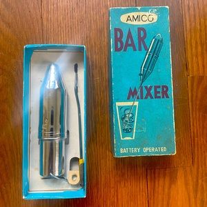 Vintage Mid Century AMICO Bar Mixer in BOX - pristine condition